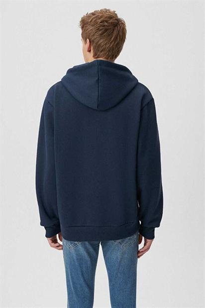 Mavi Fermuarlı Erkek Sweatshirt 066979-70490