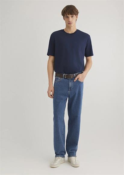 Mavi Kısa Kol  Derin Lacivert Erkek T-Shirt 066249-70497