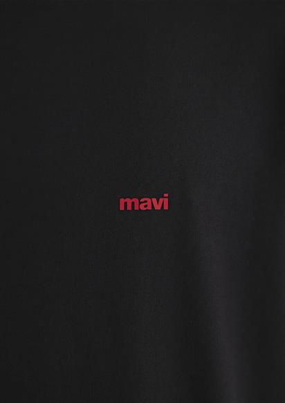 Mavi Baskılı  Siyah Erkek T-Shirt 0612216-900