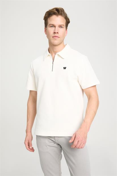 Wrangler Yarım Fermuarlı Polo Erkek T-shirt