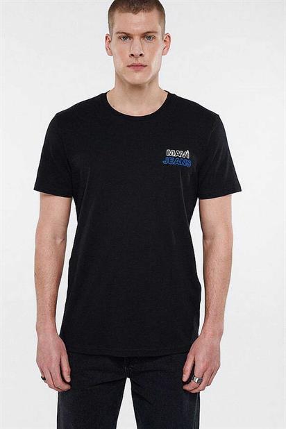 Mavi Baskılı Siyah Erkek T-Shirt 066841-900