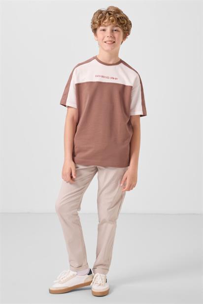 Tommy Life Erkek Garson Oversıze T-Shirt O Yaka T17EG-11290