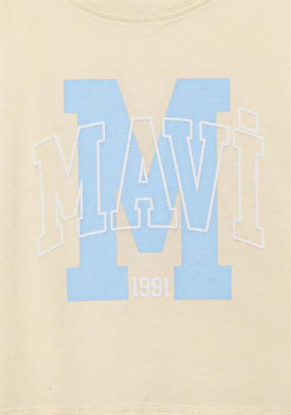 Mavi M Baskılı Logo  Lemon İcing Çocuk T-Shirt 7610276-89145