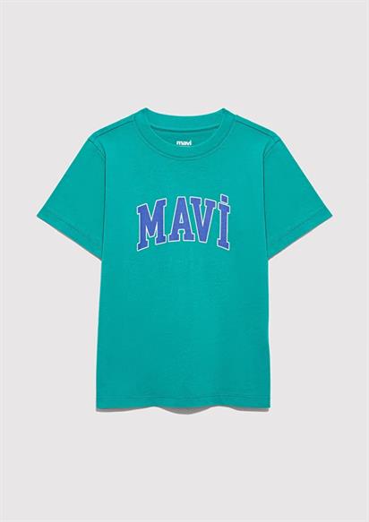 Mavi Logo Baskılı  Porcelain Green Çocuk T-Shirt 6610030-71711