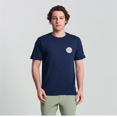 Columbia  Csc M Button Stamp Scrıpted Ss Tee Erkek Kısa Kollu T-Shirt
