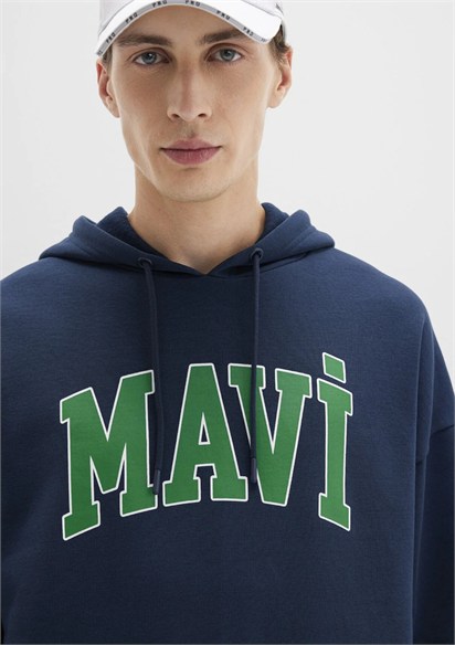 Mavi Logo Baskılı Erkek  Sweatshirt  067149-29743