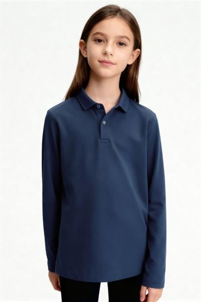 Tommy Life çocuk Polo Yaka Uzun Kol T-shirt