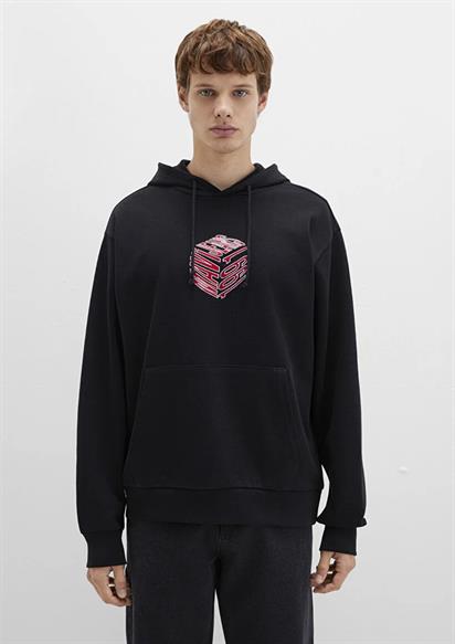 Mavi Mavi 1991 Kapüşonlu  Siyah Erkek Sweatshirt 0S10397-900