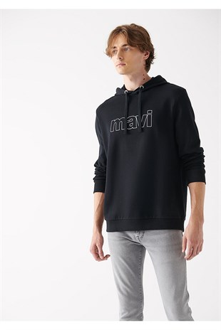 Mavi Logo Kapüşonlu Erkek  Sweatshirt 065606-900