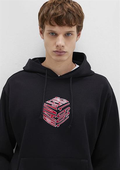 Mavi Mavi 1991 Kapüşonlu  Siyah Erkek Sweatshirt 0S10397-900