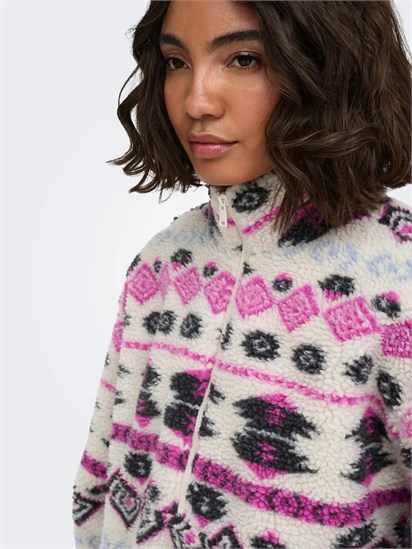 Only Anne Aztec Teddy Kadın Sweatshirt 15267415