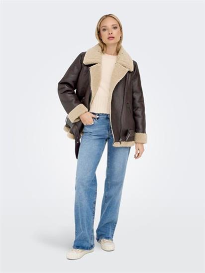 Only Onlnewlıs Faux Leather Avıator Cc Otw Kadın Mont 15300262