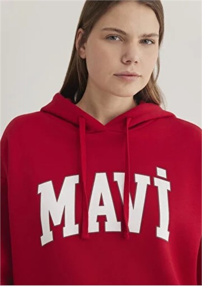 Mavi Logo Bakılı Kadın Oversize Sweatshirt-1600361-86417