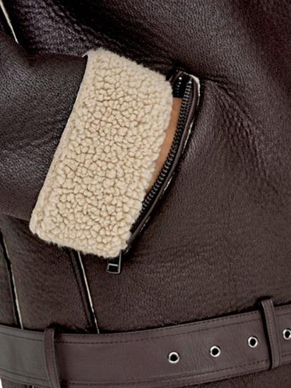 Only Onlnewlıs Faux Leather Avıator Cc Otw Kadın Mont 15300262