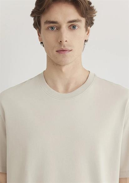 Mavi Kısa Kol  Ay Taşı Beji Erkek T-Shirt 066249-70144