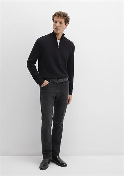 Mavi Half Zıp Siyah Erkek Kazak 0710328-900