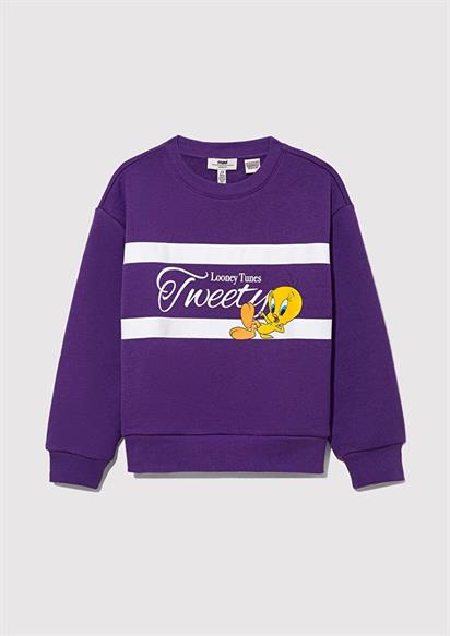 Mavi Tweety Baskılı Sweatshırt Amaranth Purpl Çocuk Sweatshirt 7S10073-70633