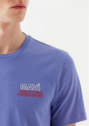 Mavi  Baskılı  Koyu Eflatun Erkek T-Shirt 066841-34637