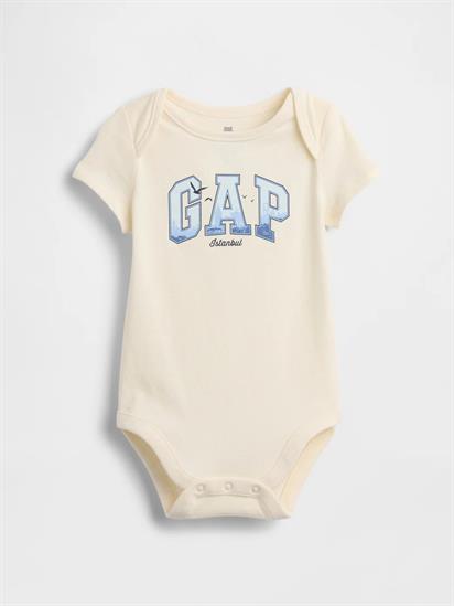 Gap Bebek  Organik Pamuk Logo Bodysuit-883699-00