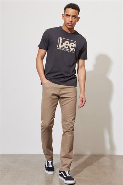 Lee Lightweight SS XM Wobbly Logo Crew Neck Bisiklet Yaka T-shirt L68TYSON