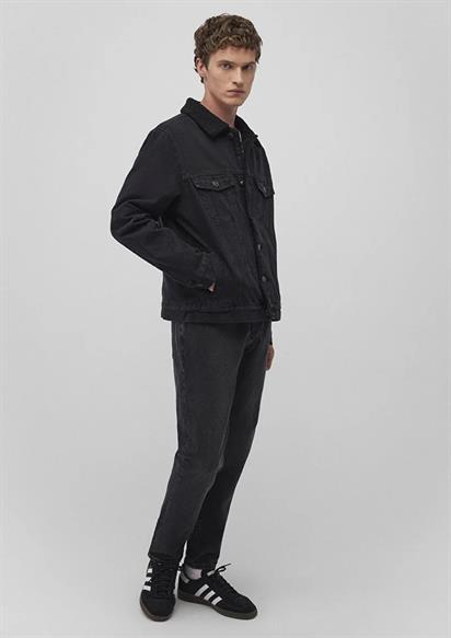 Mavi Zander Classic Denim Antrasit Suni Kürklü Jean Ceket
