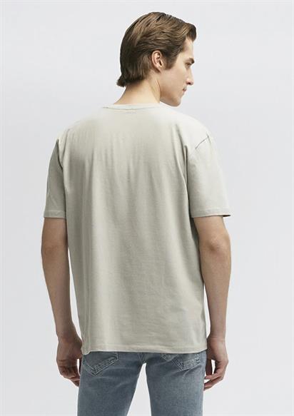 Mavi Bisiklet Yaka  Pus Gri Erkek T-Shirt 0610136-70100