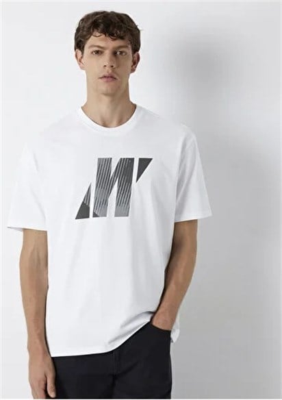 Mavi Pro Baskılı Erkek T-Shirt 0620156-620