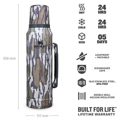 Stanley Klasik Vakumlu Paslanmaz Çelik Termos 1 Lt 10-08266-053