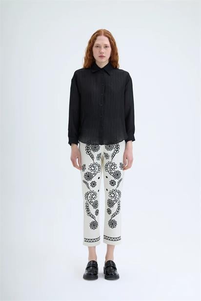 Quzu Oversize Uzun Kollu Gömlek 25YGML00188