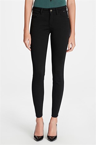 Mavi Adriana Ankle Black Gold Kadın Pantolon