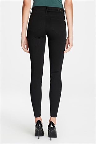 Mavi Adriana Ankle Black Gold Kadın Pantolon