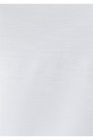 Mavi Basic V Yaka T-Shirt Beyaz Kadın T-Shirt