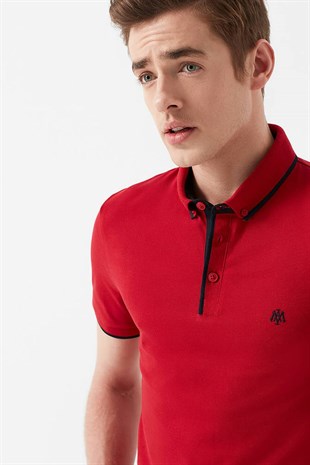 Mavi Polo Erkek Tişört Kırmızı 062373-28441