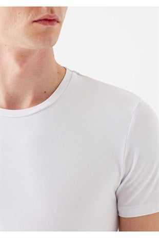 Mavi Stretch T-shirt  Beyaz