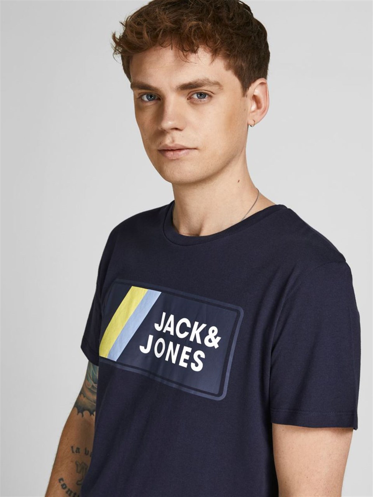 Jack&Jones Jcojake Tee Ss Crew Neck Fst Erkek T-Shirt 12207493