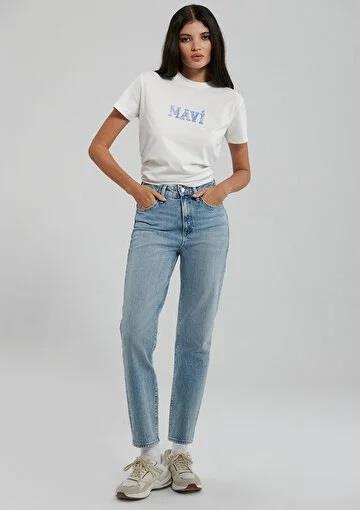 Mavi Logo Kadın T-shirt