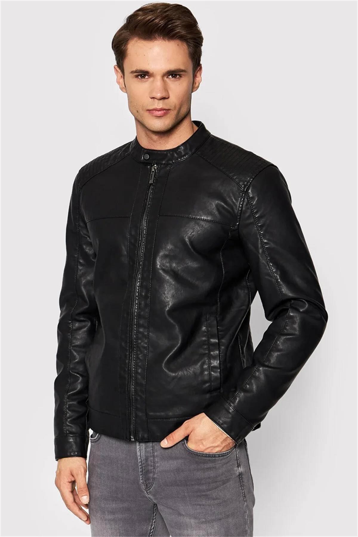 Only & Sons Onsmıke Pu Racer Jacket Otw Vd Erkek Ceket 22012339