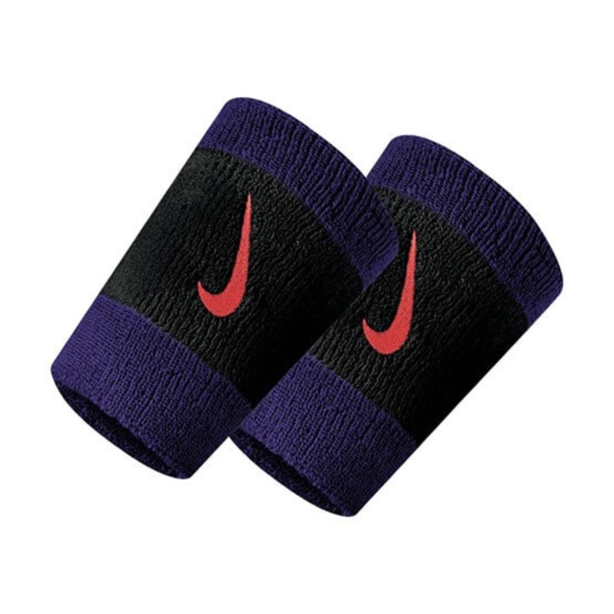 Nike Swoosh Doublewıde Wrıstbands 2 Pk Black/Court Purple/Ch Bileklik