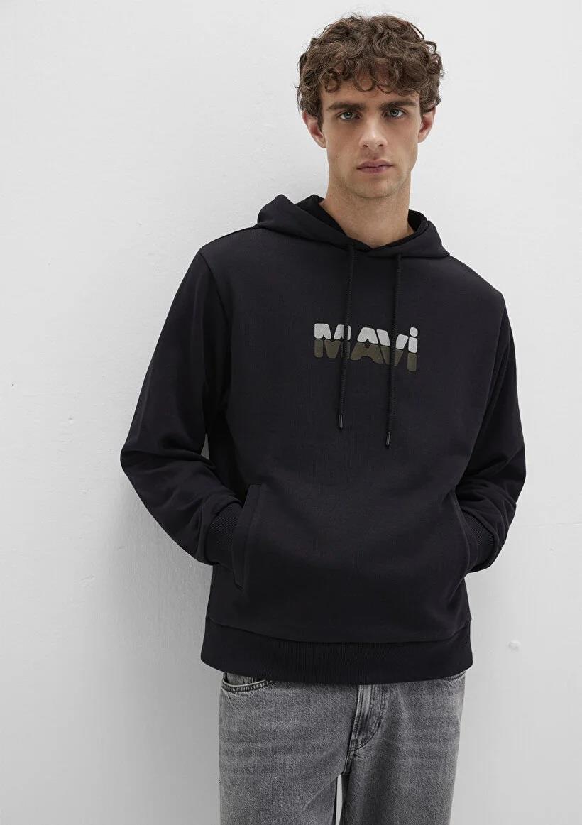 Mavi Mavi Kapüşonlu  Siyah Erkek Sweatshirt 0S10395-900