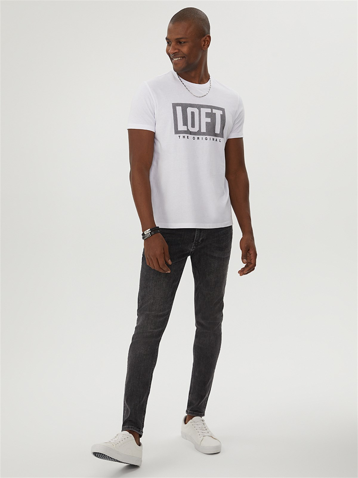 Loft Erkek Whıte T-Shirt LF2028836