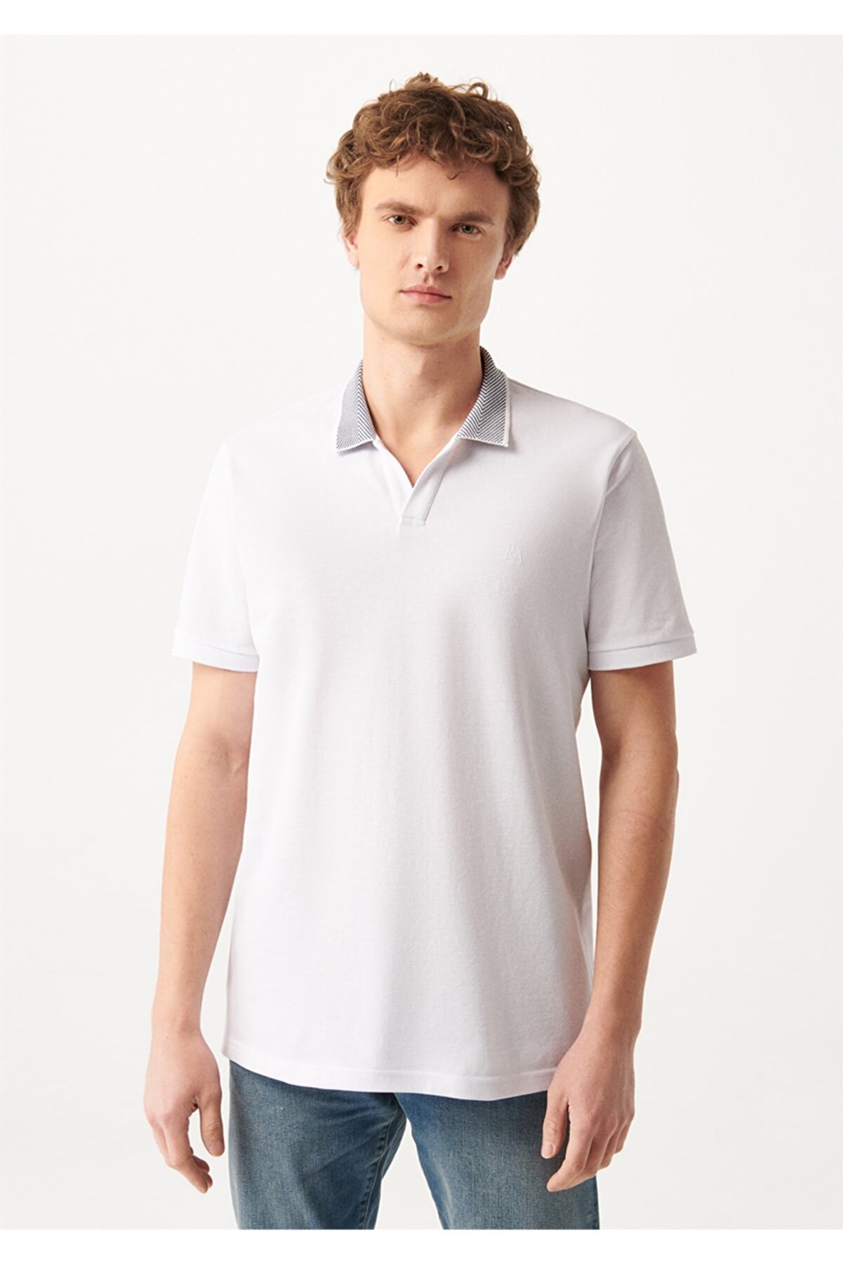 Mavi Polo Erkek Tshirt Beyaz 0610303-620