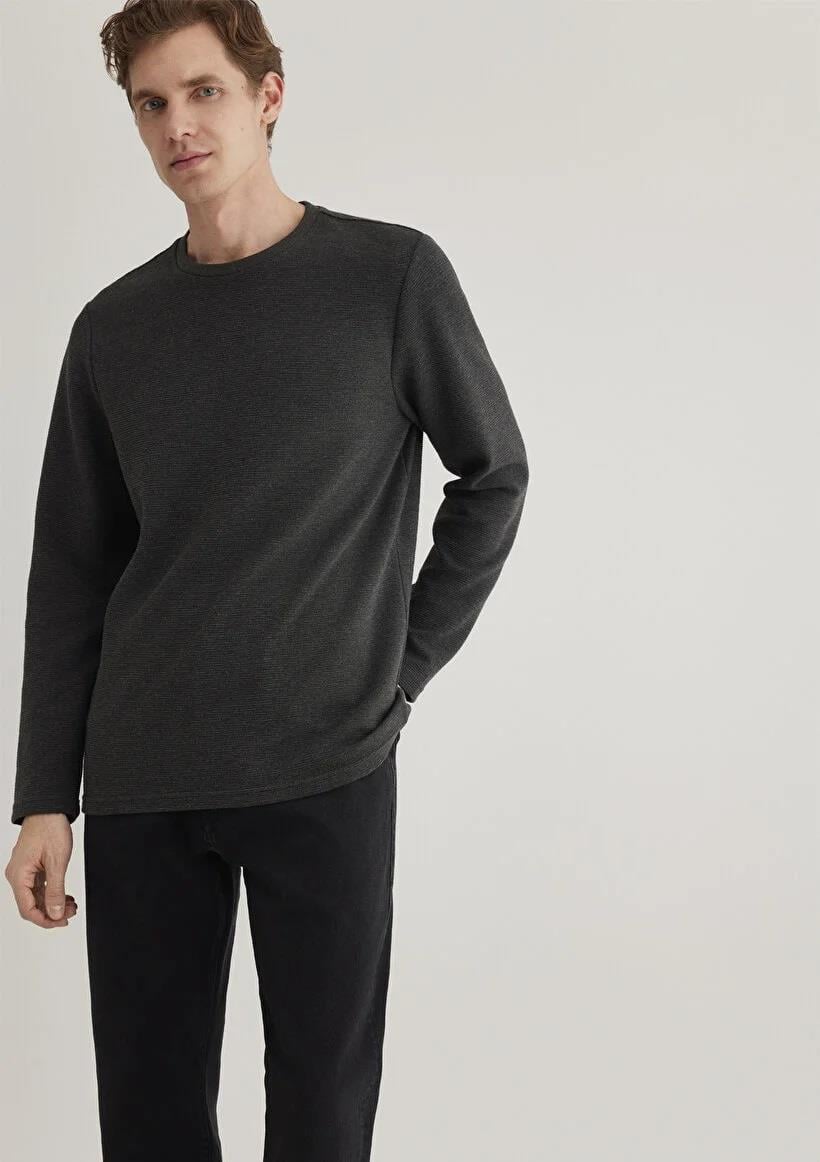 Mavi Uzun Kol Erkek Sweatshirt / M064622-26834