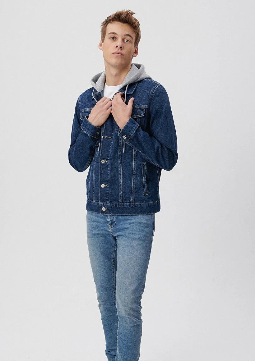Mavi Brandon Dark Brushed Denim 
 Erkek  Ceket 0167934992