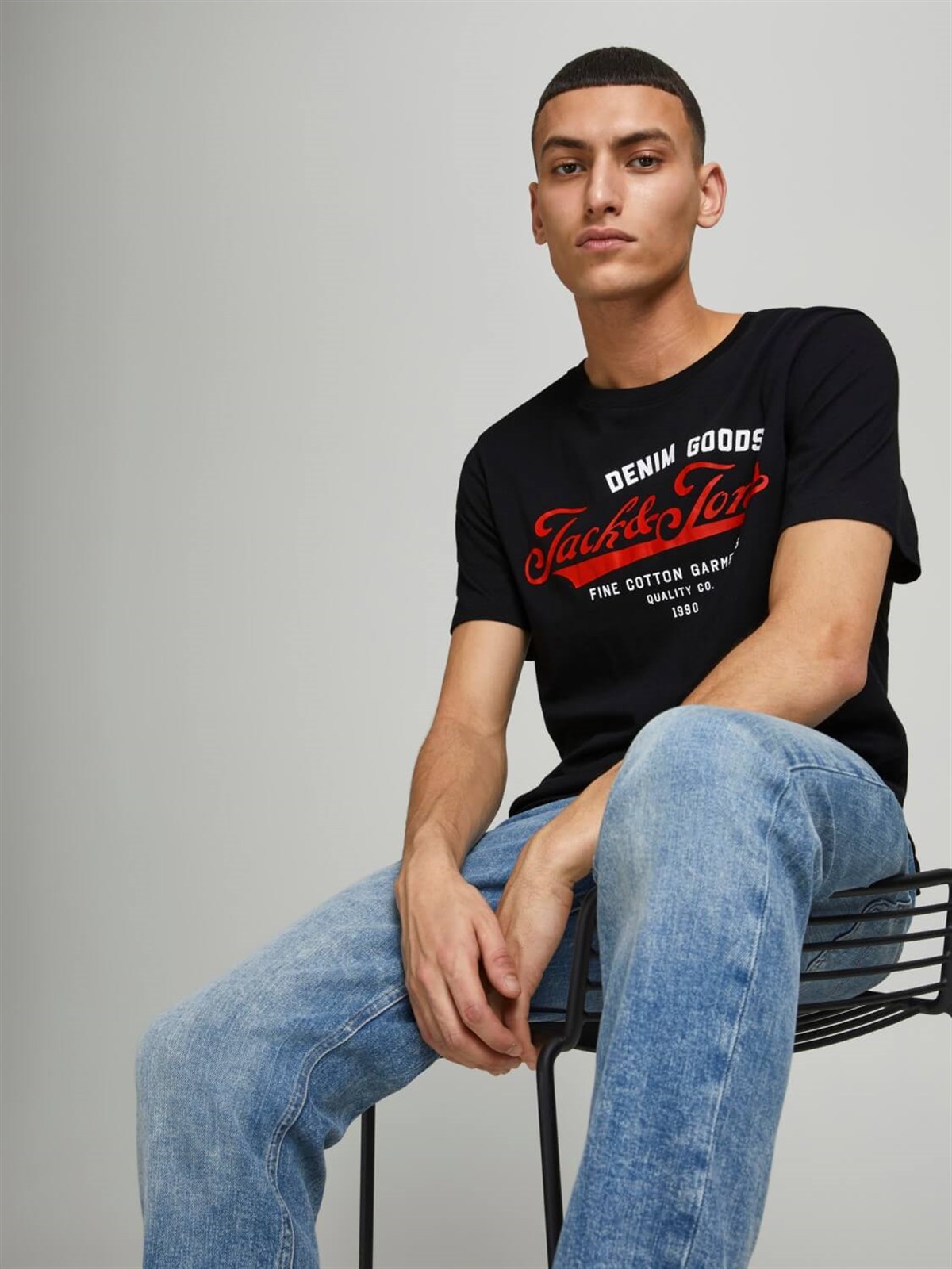 Jack&Jones  Jjelogo Tee Ss O-Neck 2 Col  Erkek T-Shirt-12180867