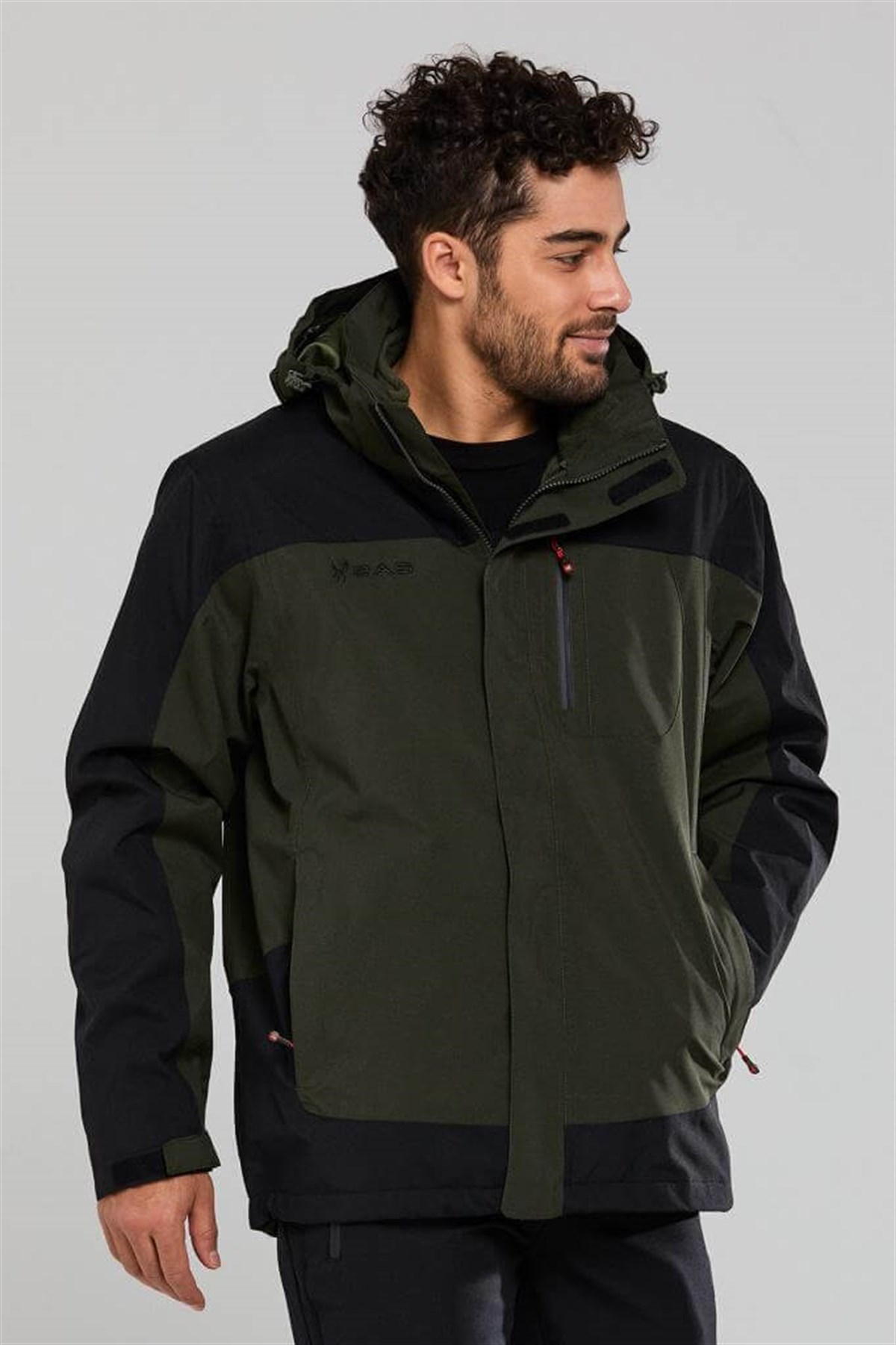 2AS Elbruz 3in1 Ceket Erkek-Olive Yeşil -  2ASW17M036002OLV