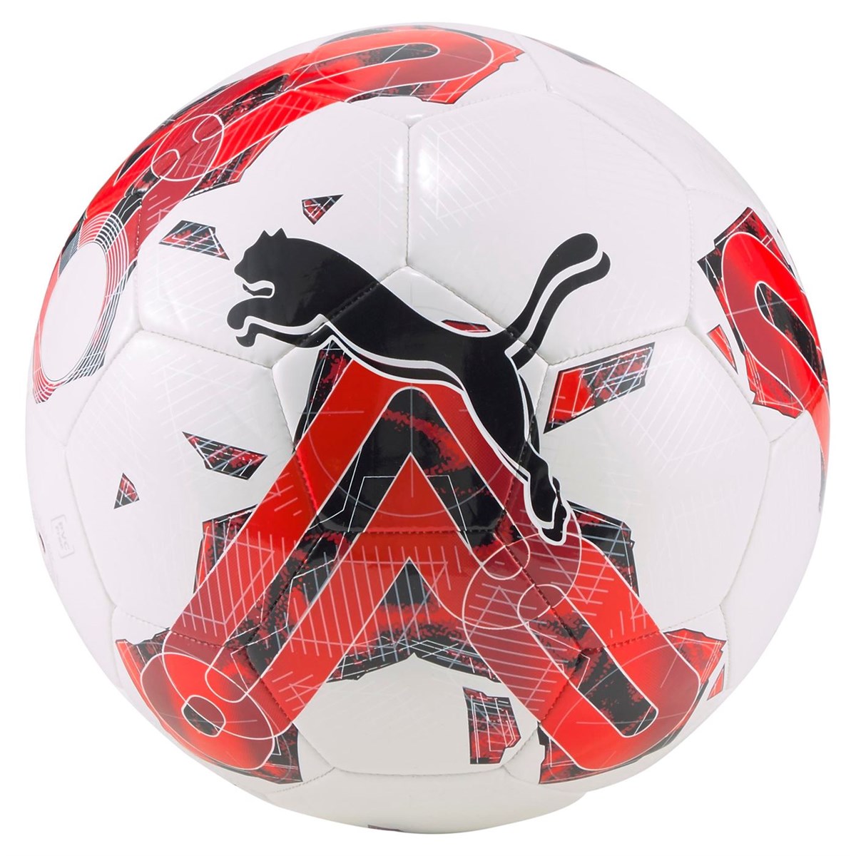 PUMA Orbita 6 MS Puma White-Puma Red Futbol Topu 08378702