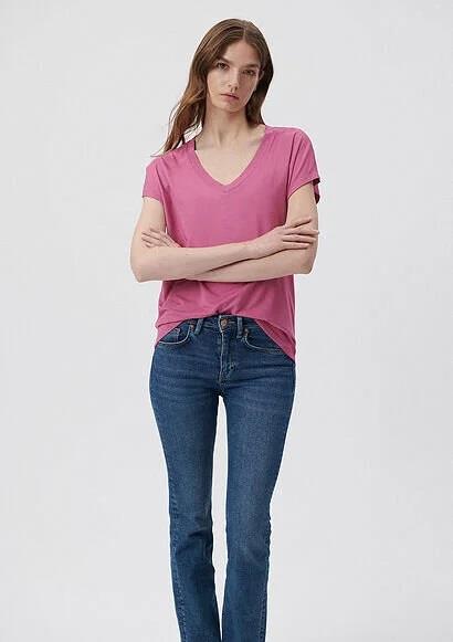 Mavi Basıc V Yaka Kadın T-Shirt Menekşe Pembesi 167714-70955