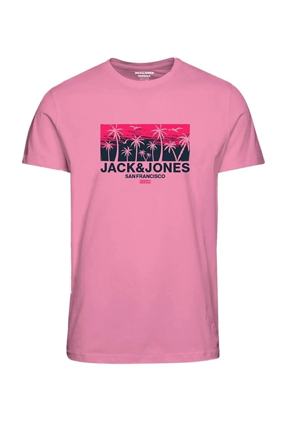 Jack&Jones Jorsanfran Tee Ss Crew Neck Fst Erkek T-Shirt 12238133