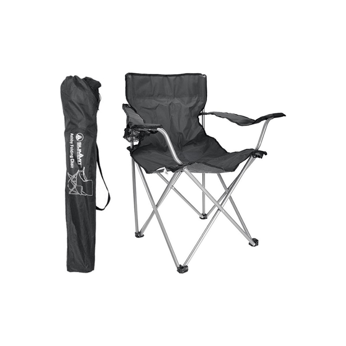 Summit Ashby Chair Hafif & Çantalı Kamp Sandalyesi Grey - 633108