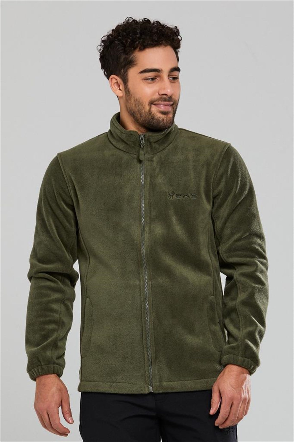 2as Salmon II.Tam Fermuarlı Polar Sweatshirt Erkek -  2ASSALMNII